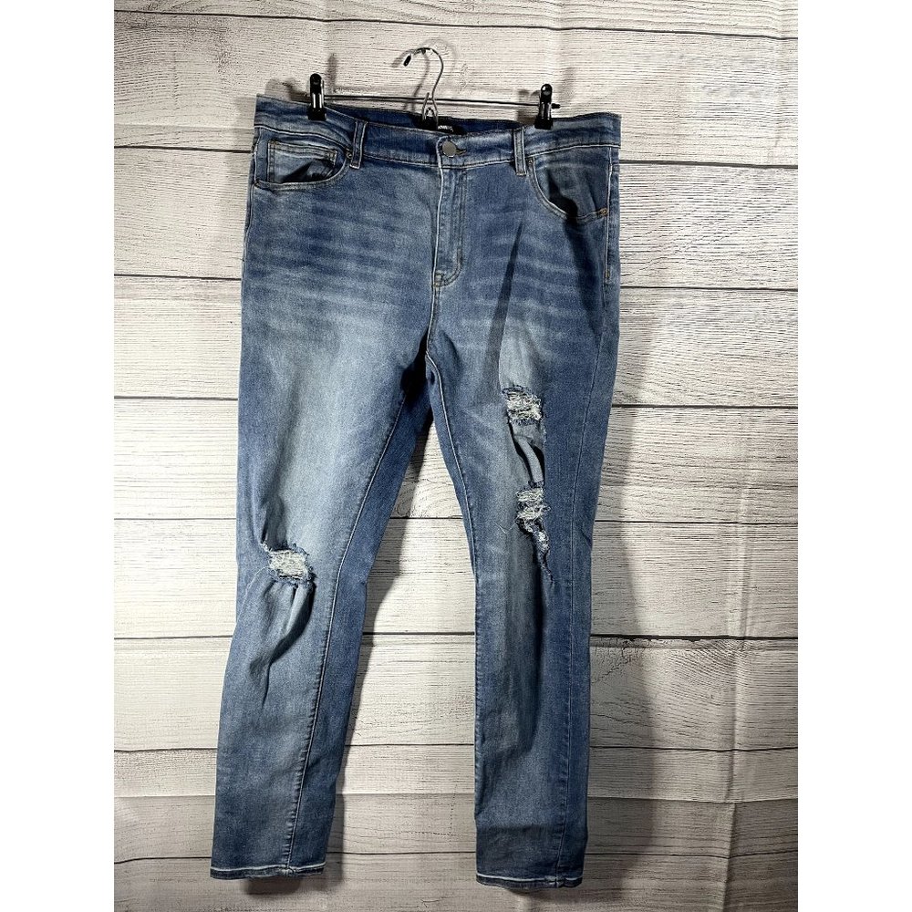 Novamen - Men's Denim Blue Jeans - Size 38 x 31